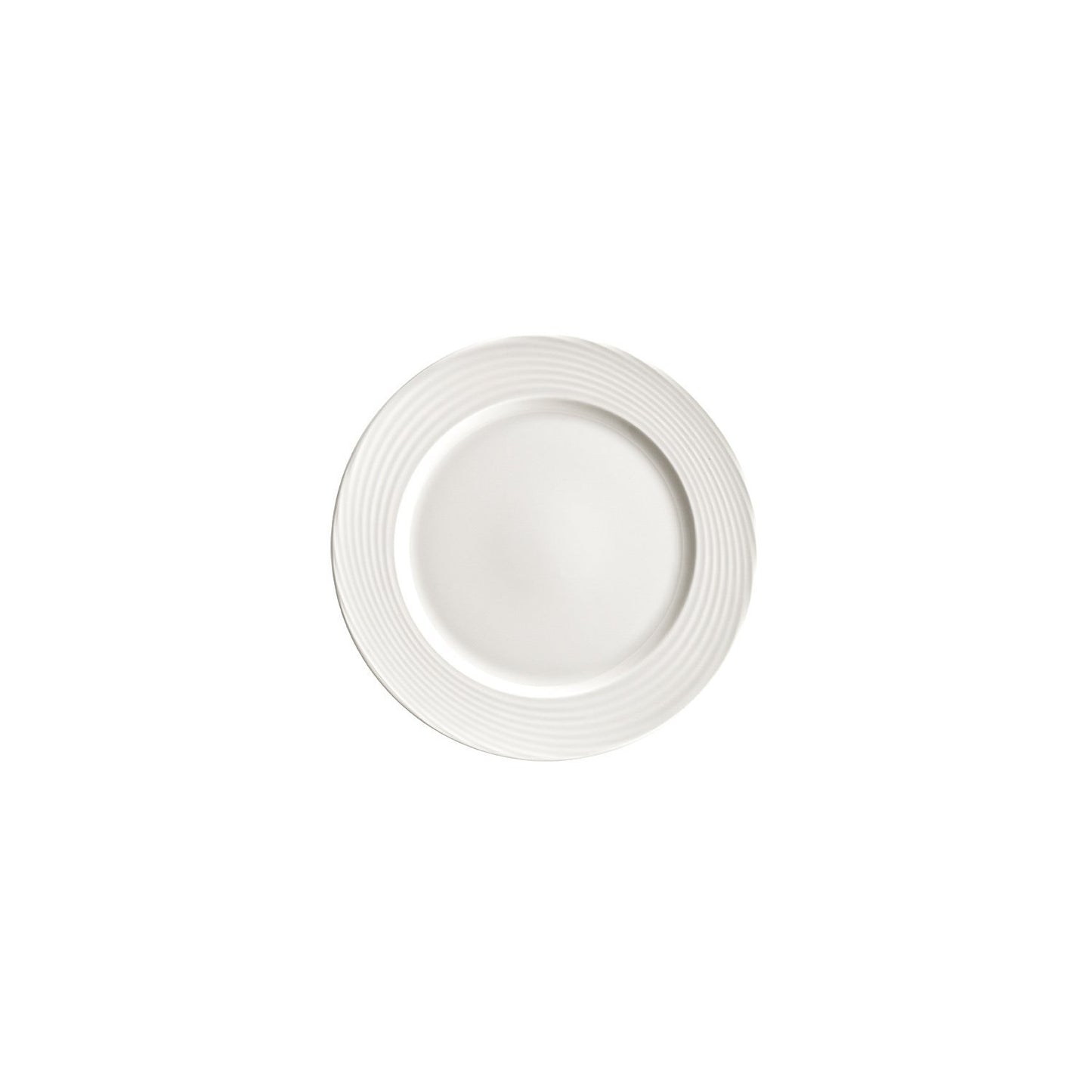 Loop dia.8.25" Round Warm White Vitrified Plate