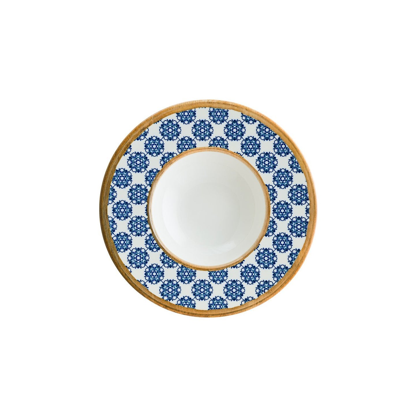 Turgla Vitrified Calif dia.11" h:2.5" 14 oz. Round Decorated Vitrified Bowl - Case Pack: 6