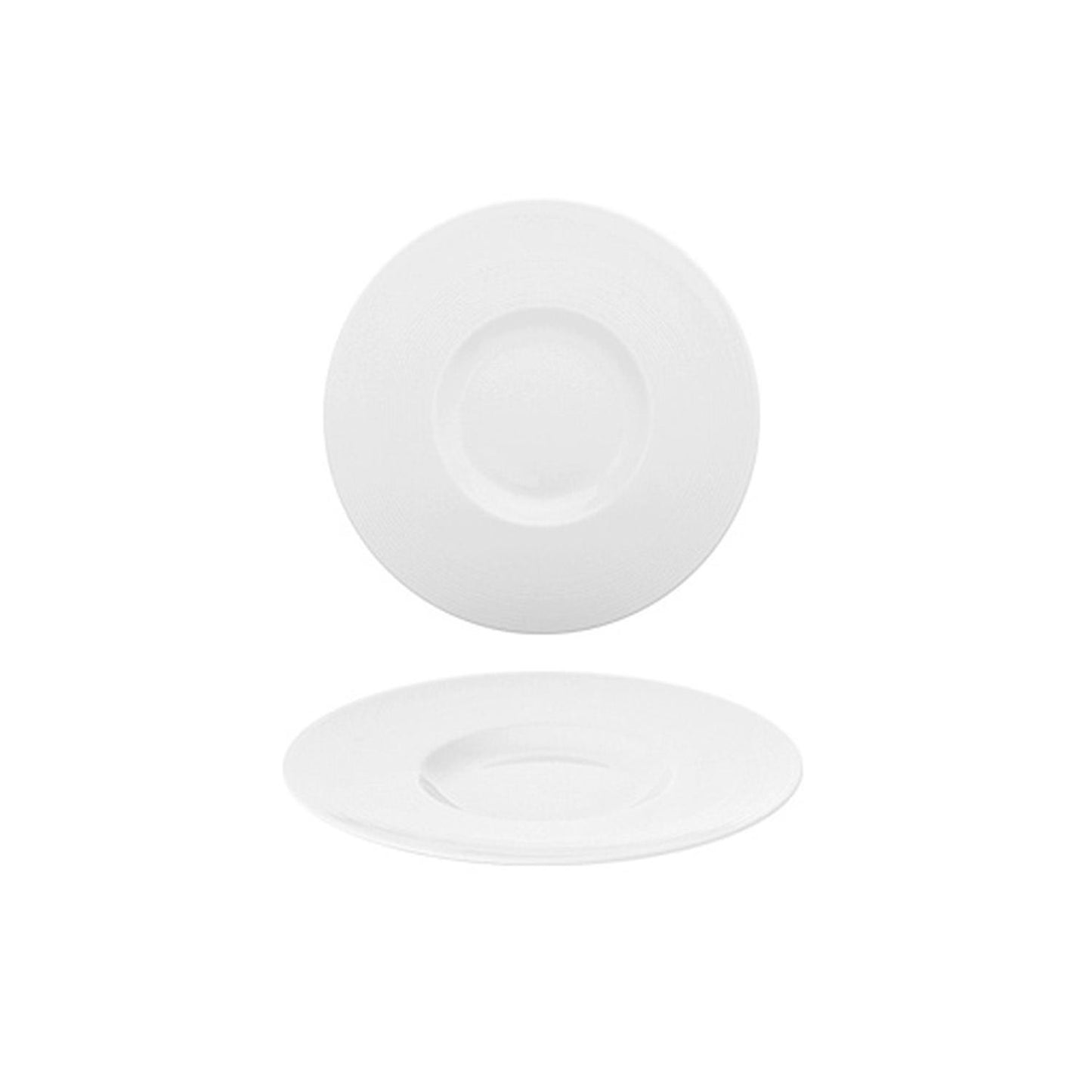 Porcelain Madrid dia.11.25" Round White Porcelain Plate - Case Pack:6