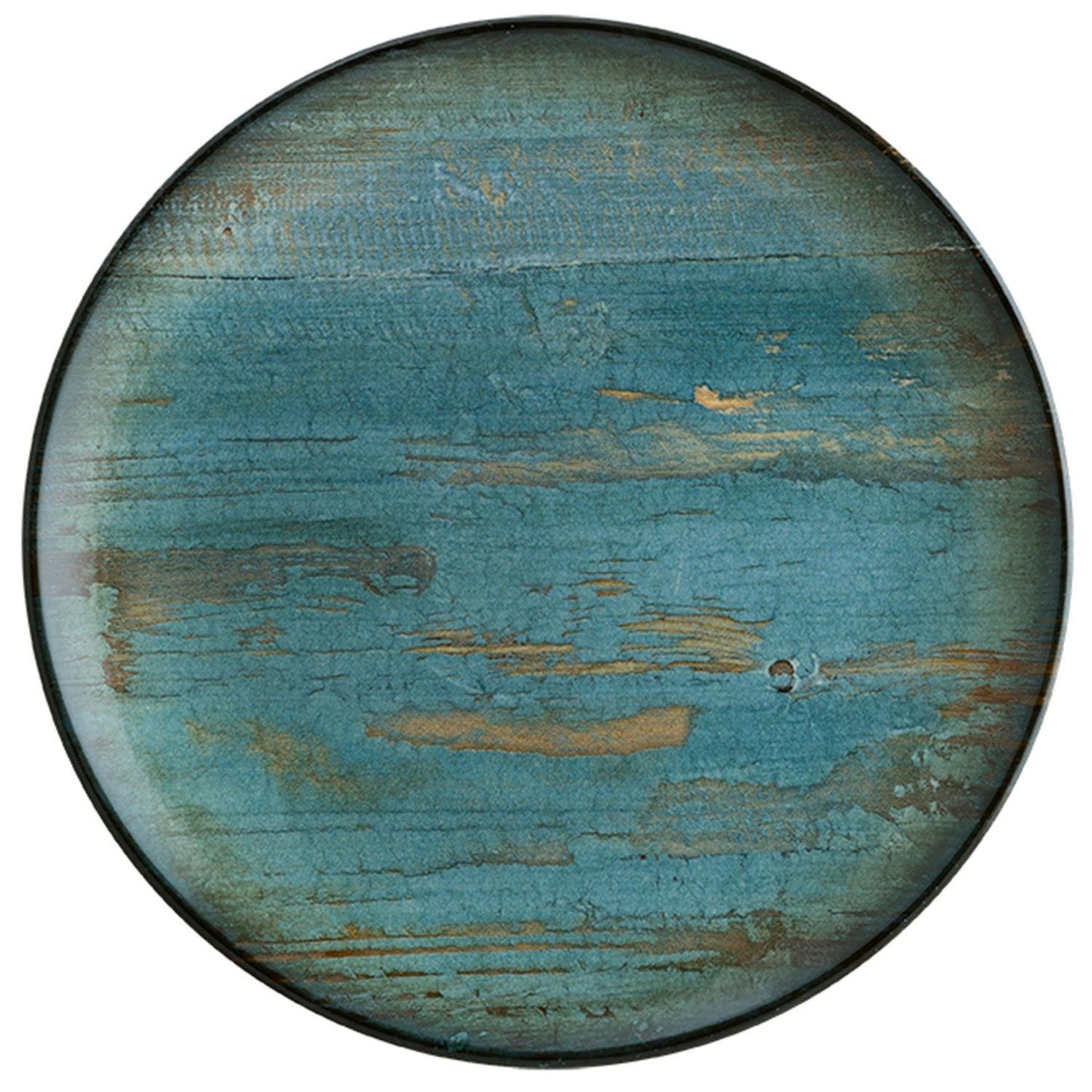 Madera dia.12" Round Decorated Vitrified Plate