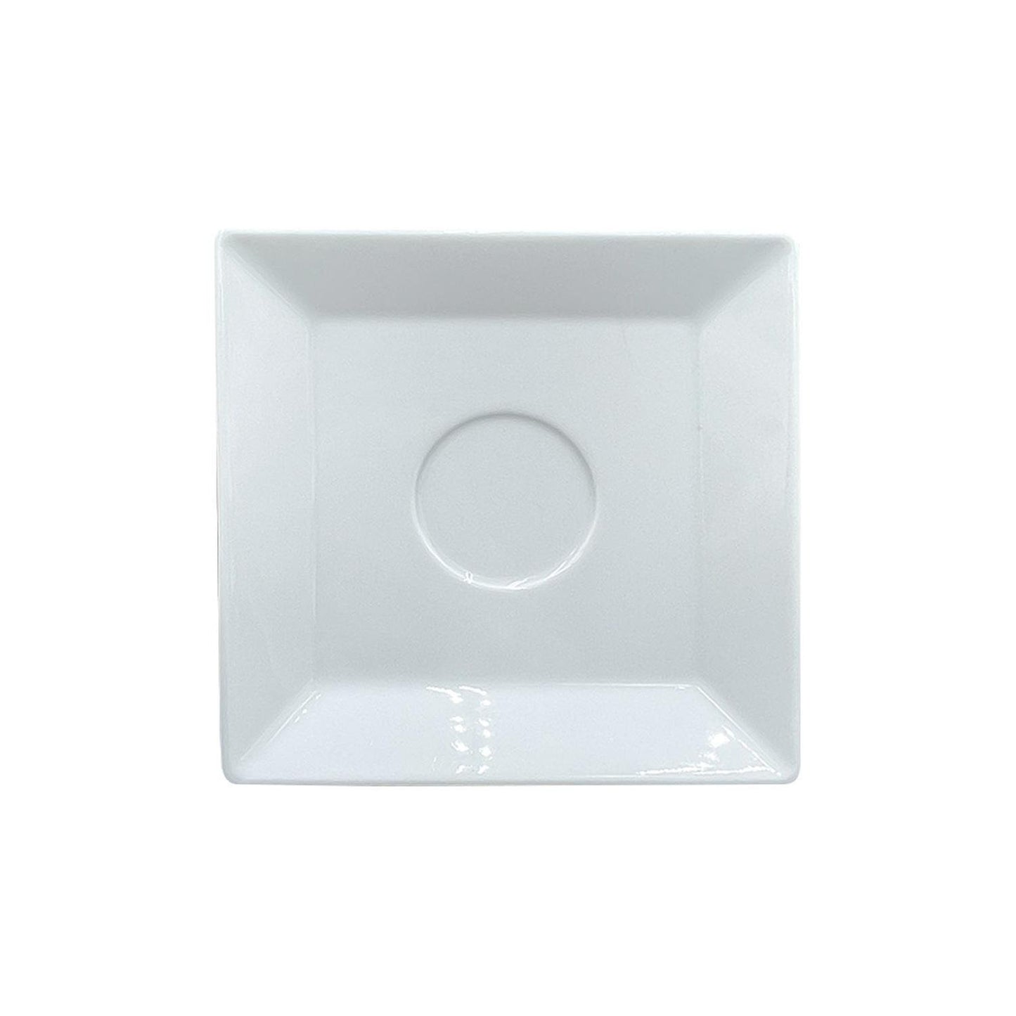 Merid 5.5" x 5.5" Square White Porcelain Saucer