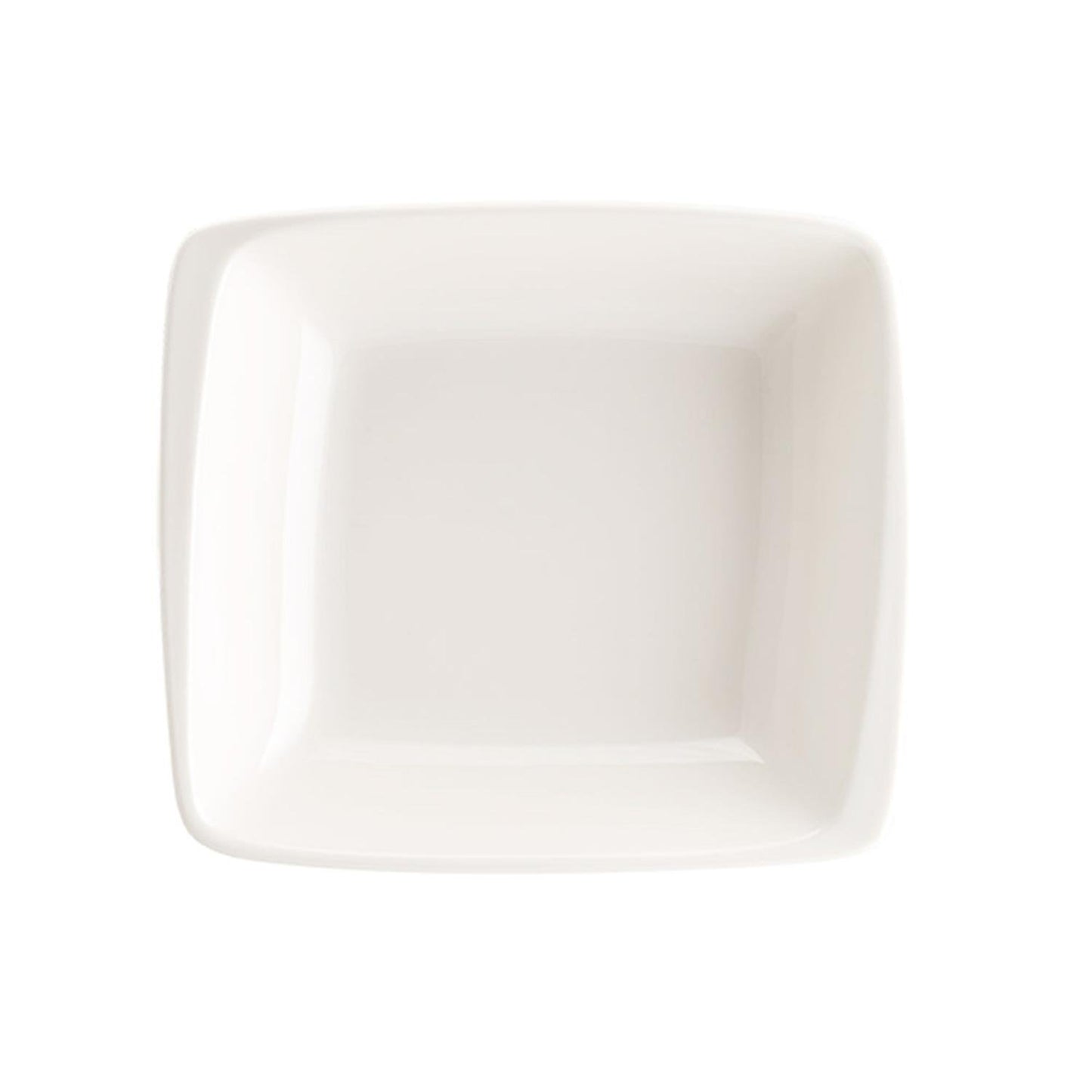 Moove 7.5" x 6.5" x h:2" 20 oz. Square Warm White Vitrified Bowl