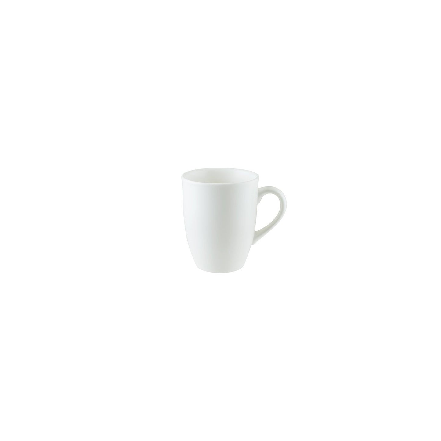 Gourmet dia.3.25" h:4.25" 11 oz. Round Matte White Vitrified Mug