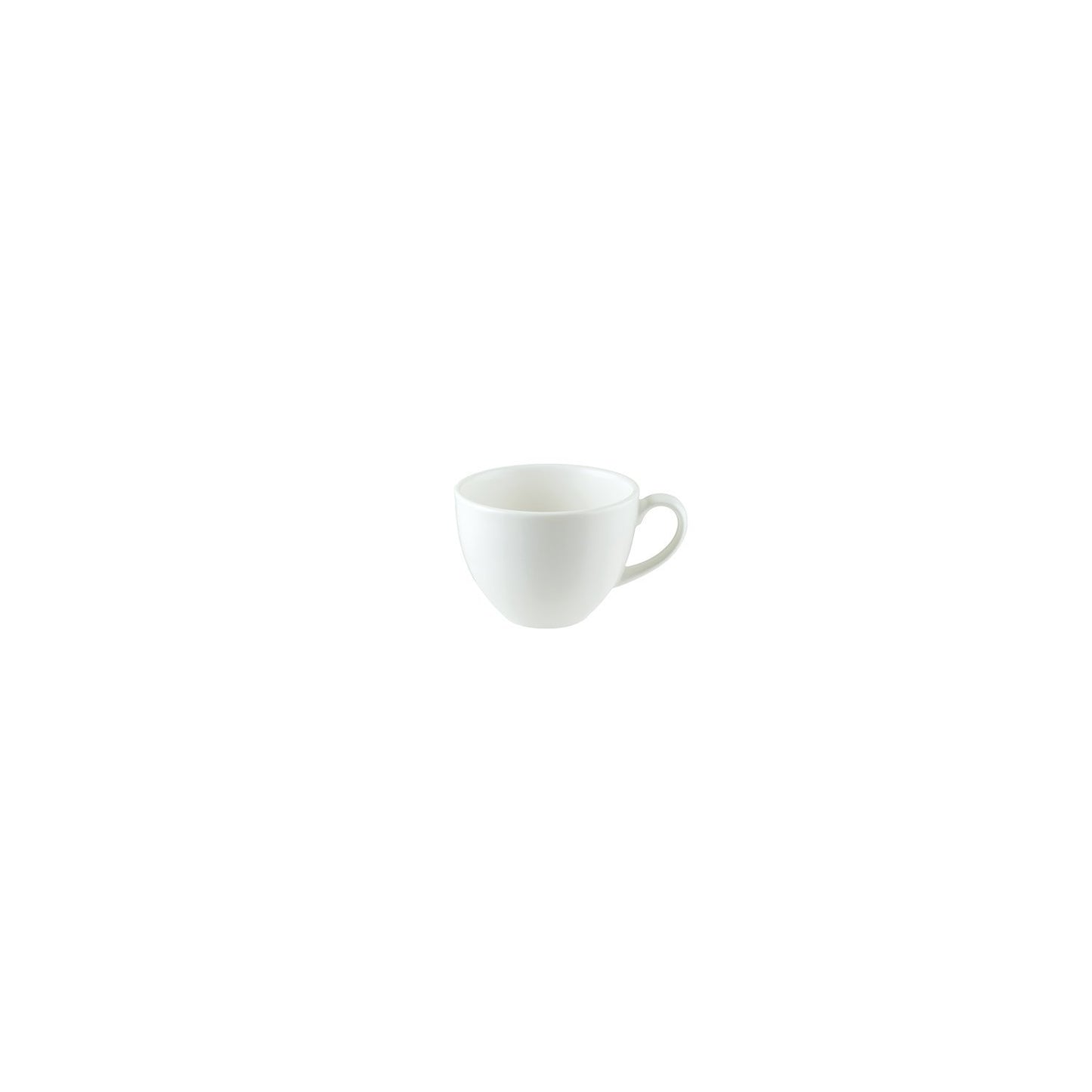 Luca Mosaic Matte dia.3.5" h:2.75" 7 oz. Round Matte White Vitrified Cup