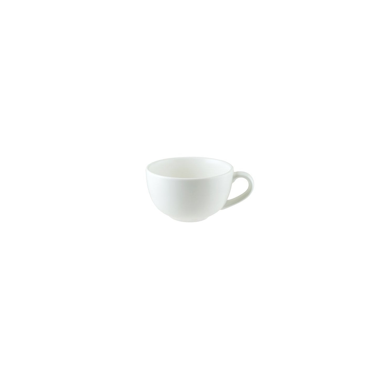 Luca Mosaic Matte dia.4.5" h:2.75" 12 oz. Round Matte White Vitrified Cup