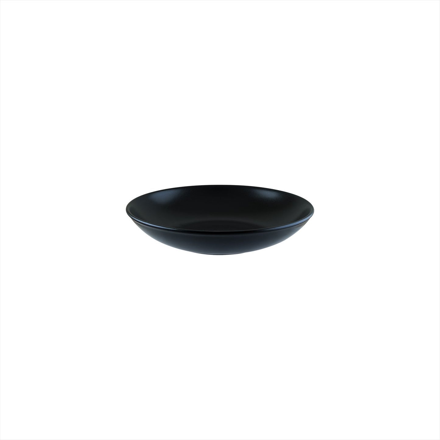 Turgla Vitrified Notte dia.9" h:2" 34 oz. Round Black Vitrified Bowl - Case Pack: 6