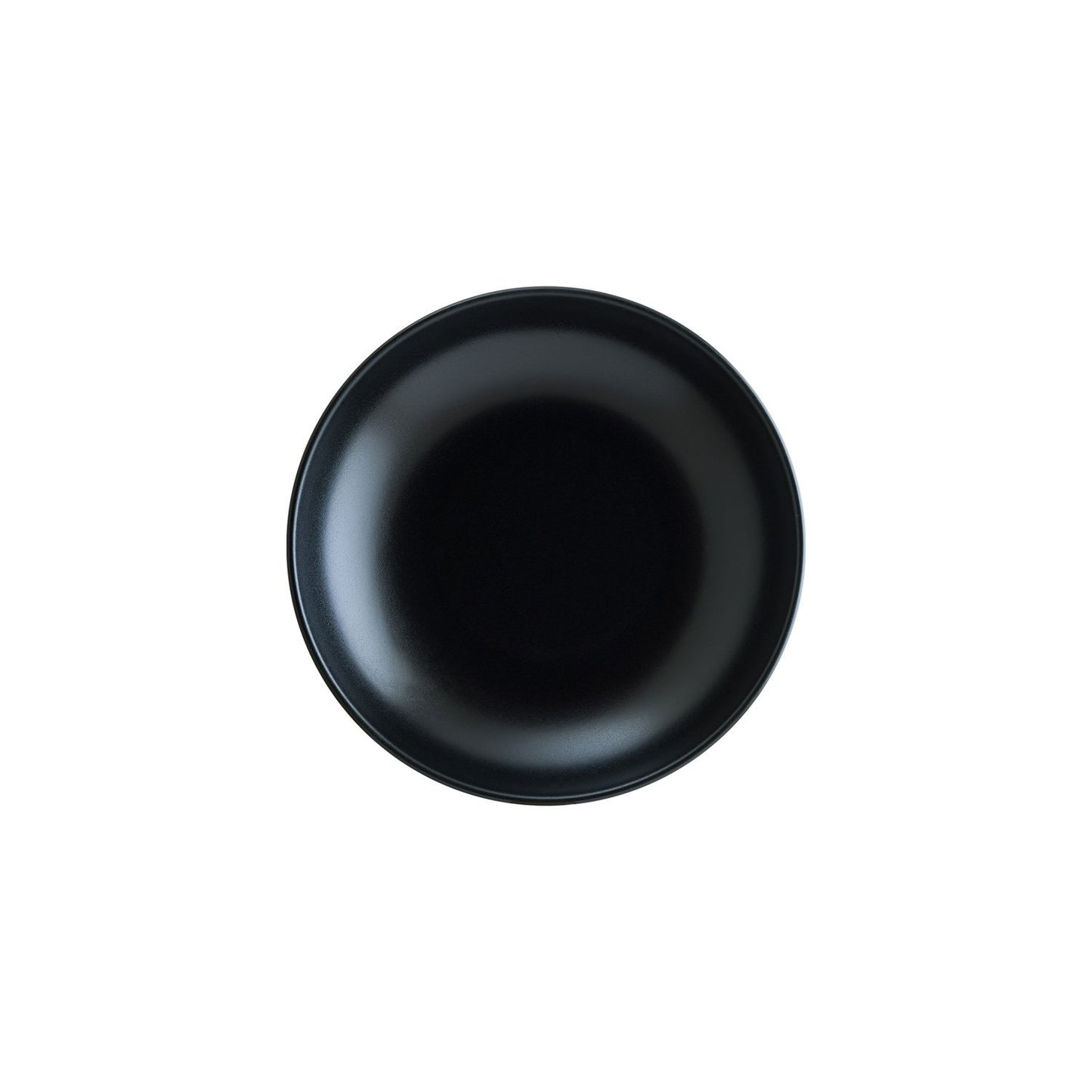 Notte dia.10" h:2" 44 oz. Round Black Vitrified Bowl