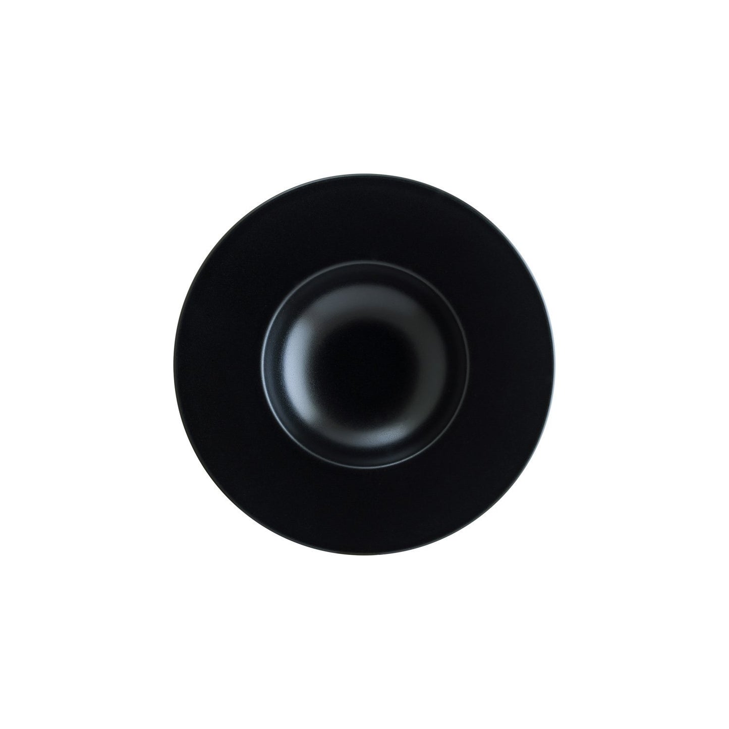 Notte dia.11" h:2.5" 14 oz. Round Black Vitrified Bowl