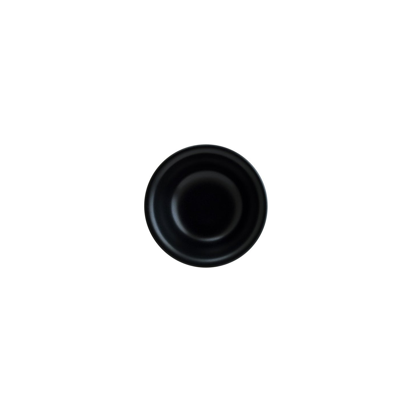 Notte dia.6.25" h:2" 13 oz. Round Black Vitrified Bowl
