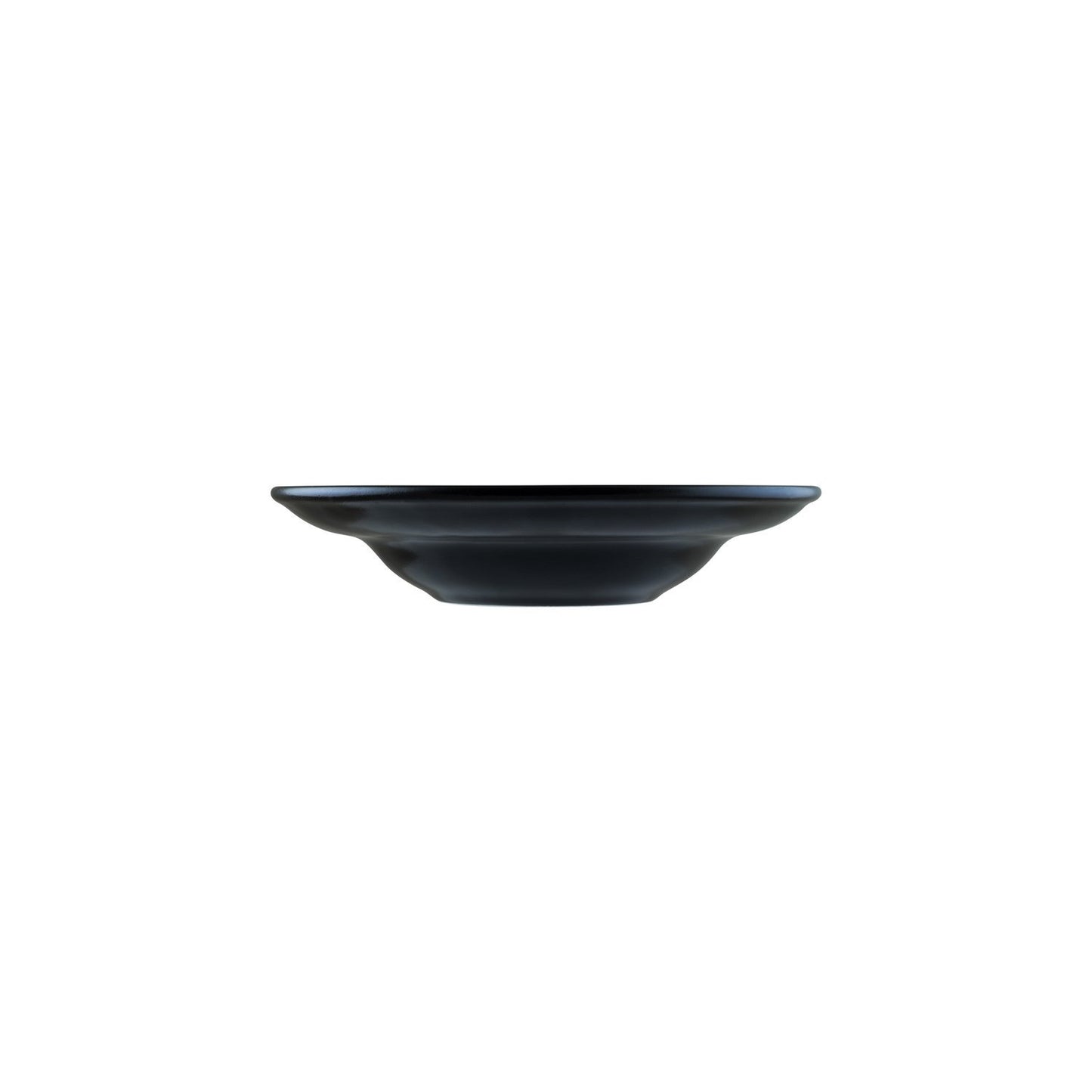 Turgla Vitrified Notte dia.10.75" h:2.25" 16 oz. Round Black Vitrified Bowl - Case Pack: 6