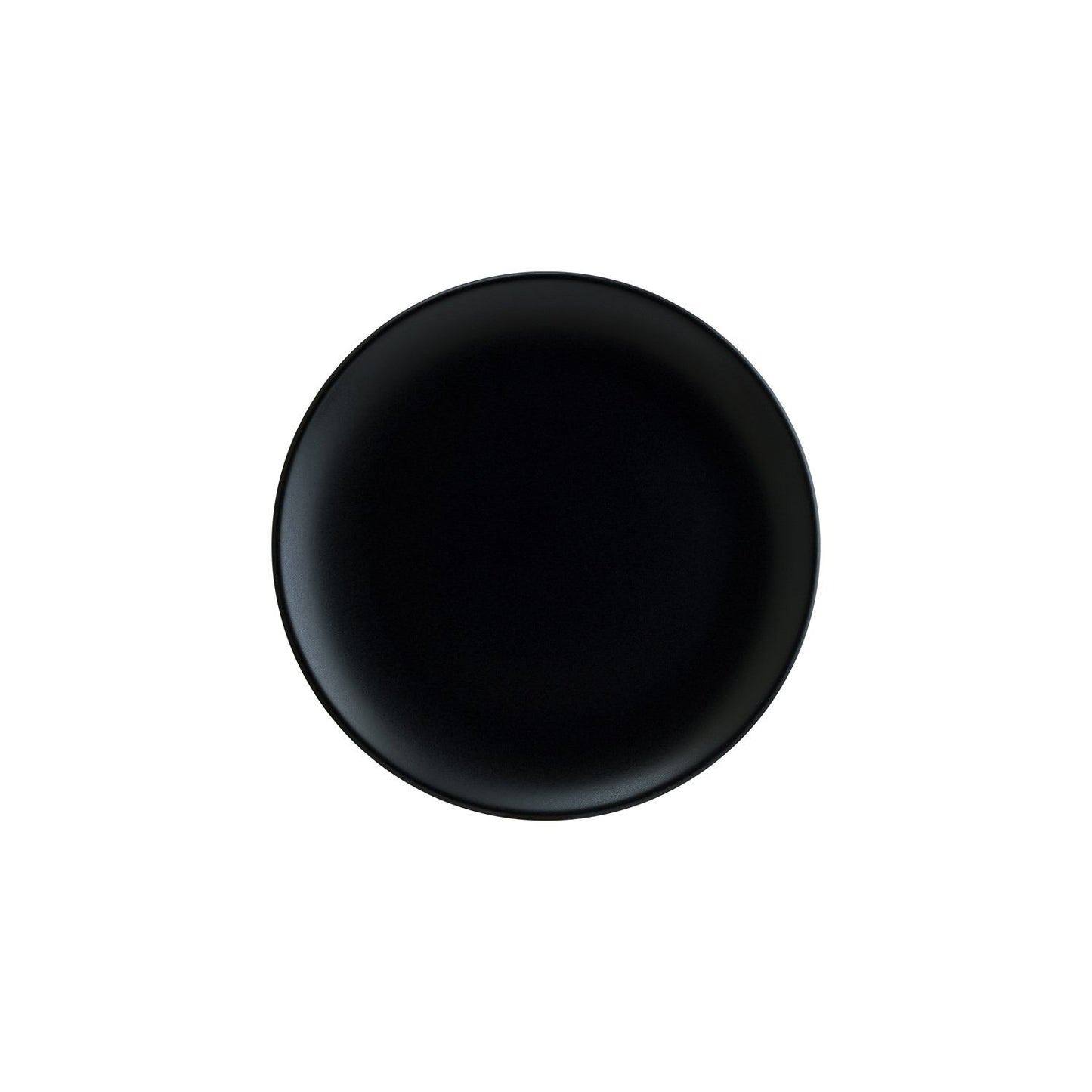 Turgla Vitrified Notte dia.10.5" Round Black Vitrified Plate - Case Pack: 12