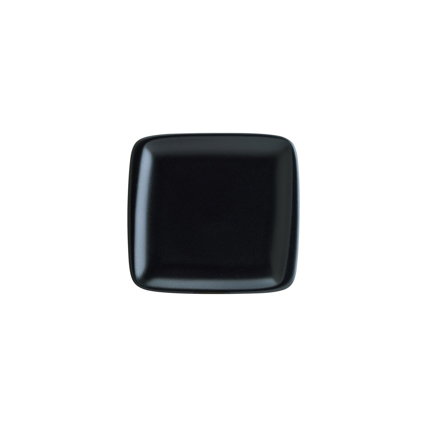 Turgla Vitrified Notte 8.5" x 8" Square Black Vitrified Plate - Case Pack: 12