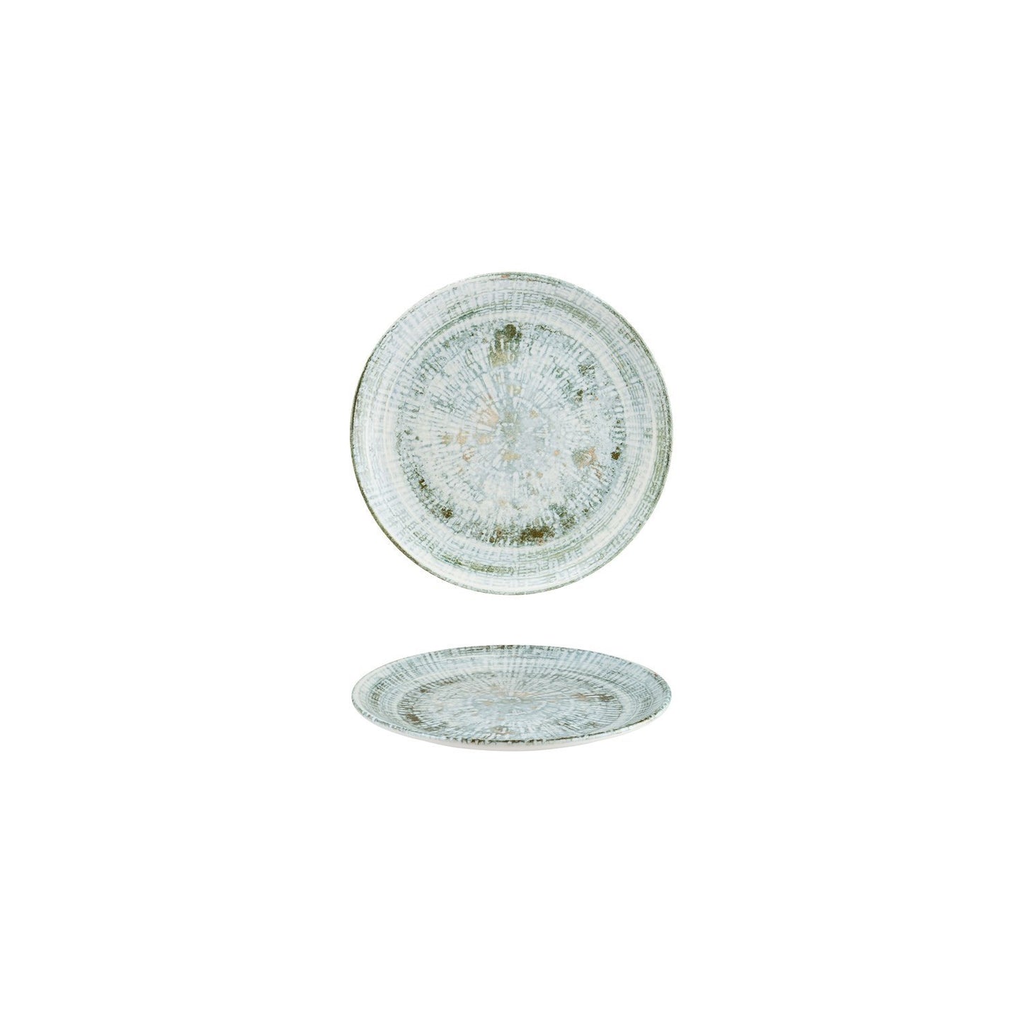 Turgla Vitrified Odette dia.6.75" Round Decorated Vitrified Plate - Case Pack: 12