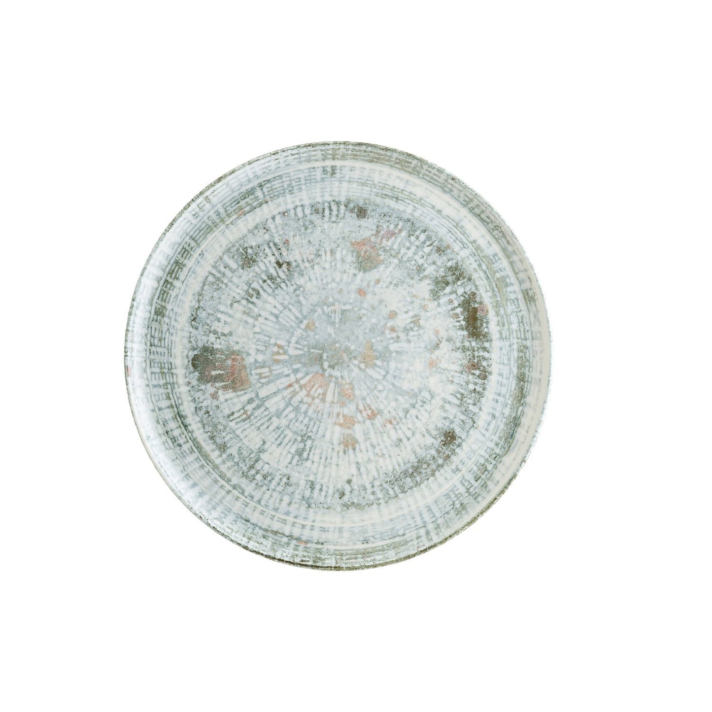 Turgla Vitrified Odette dia.12.75" Round Decorated Vitrified Plate - Case Pack: 6