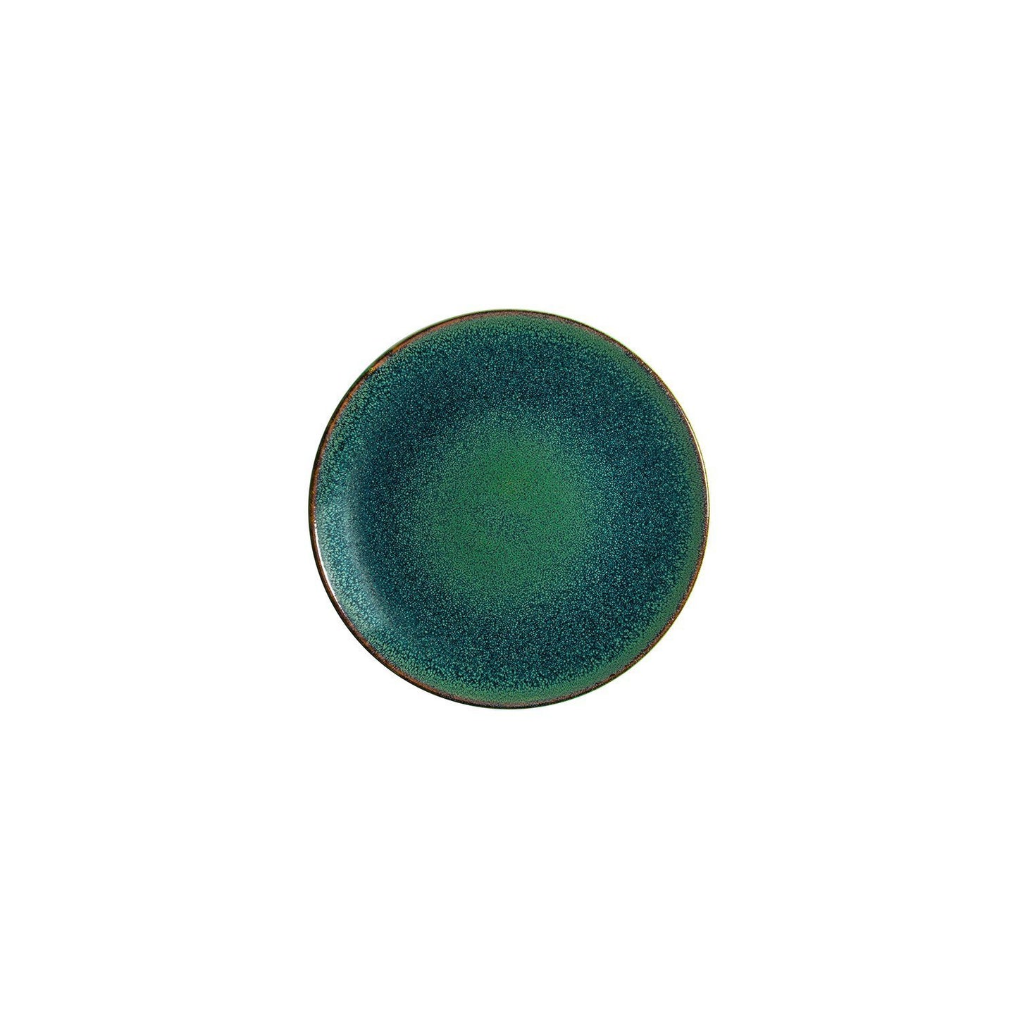 Turgla Vitrified Mar dia.8.25" Round Blue Vitrified Plate - Case Pack: 12