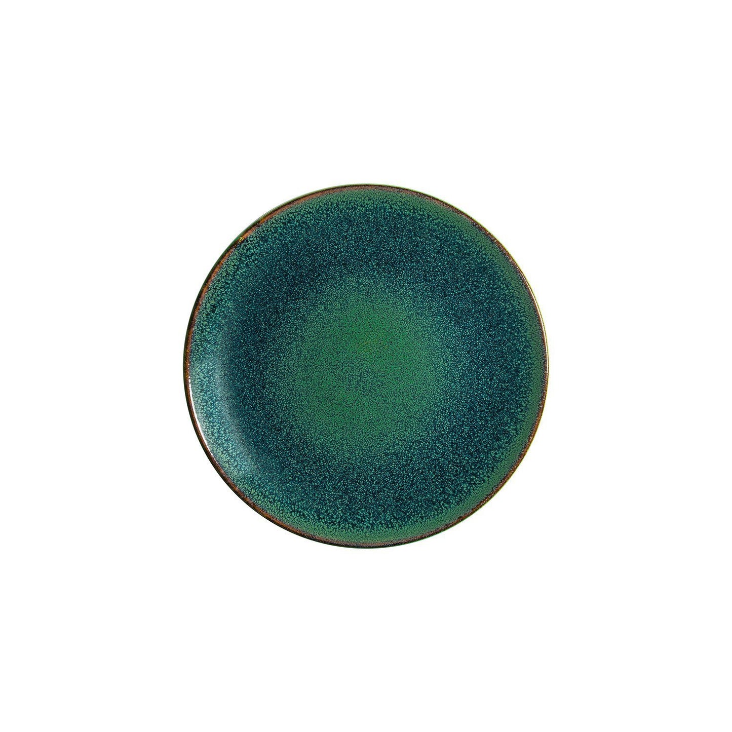 Mar dia.10.5" Round Blue Vitrified Plate