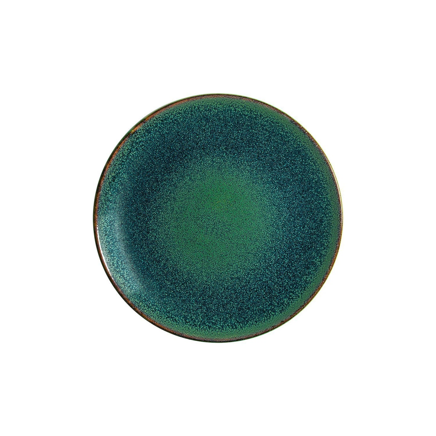 Turgla Vitrified Mar dia.12" Round Blue Vitrified Plate - Case Pack: 6