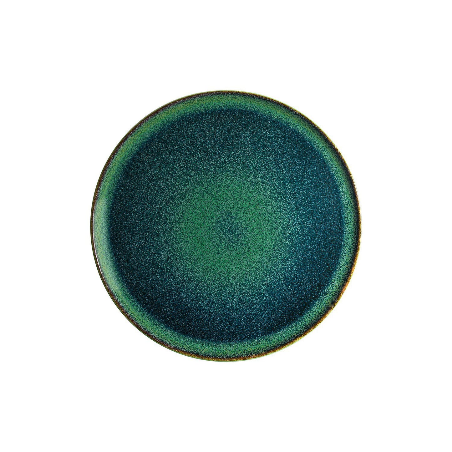 Mar dia.12.75" Round Blue Vitrified Plate