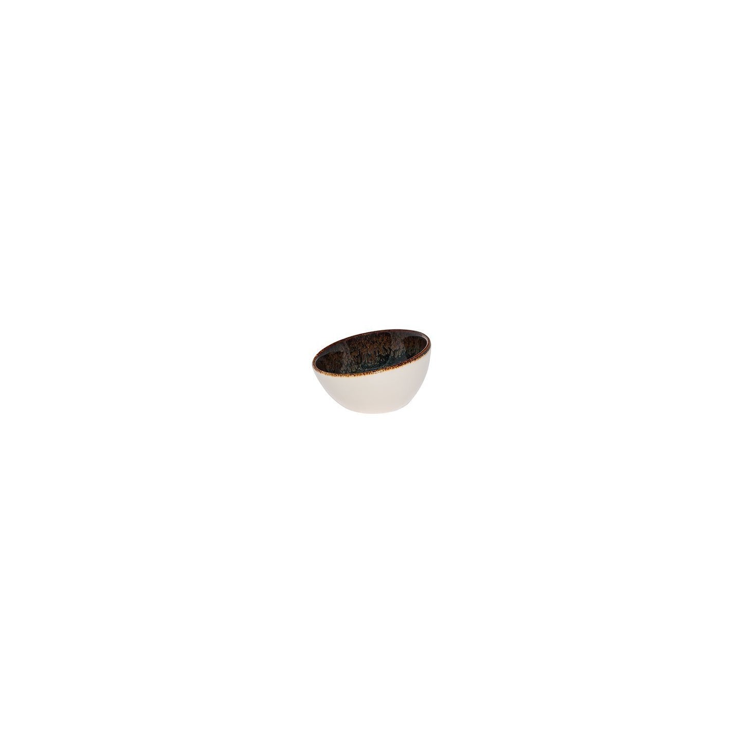 Tierra dia.3.25" h:1.75" 2 oz. Round Brown Vitrified Ramekin
