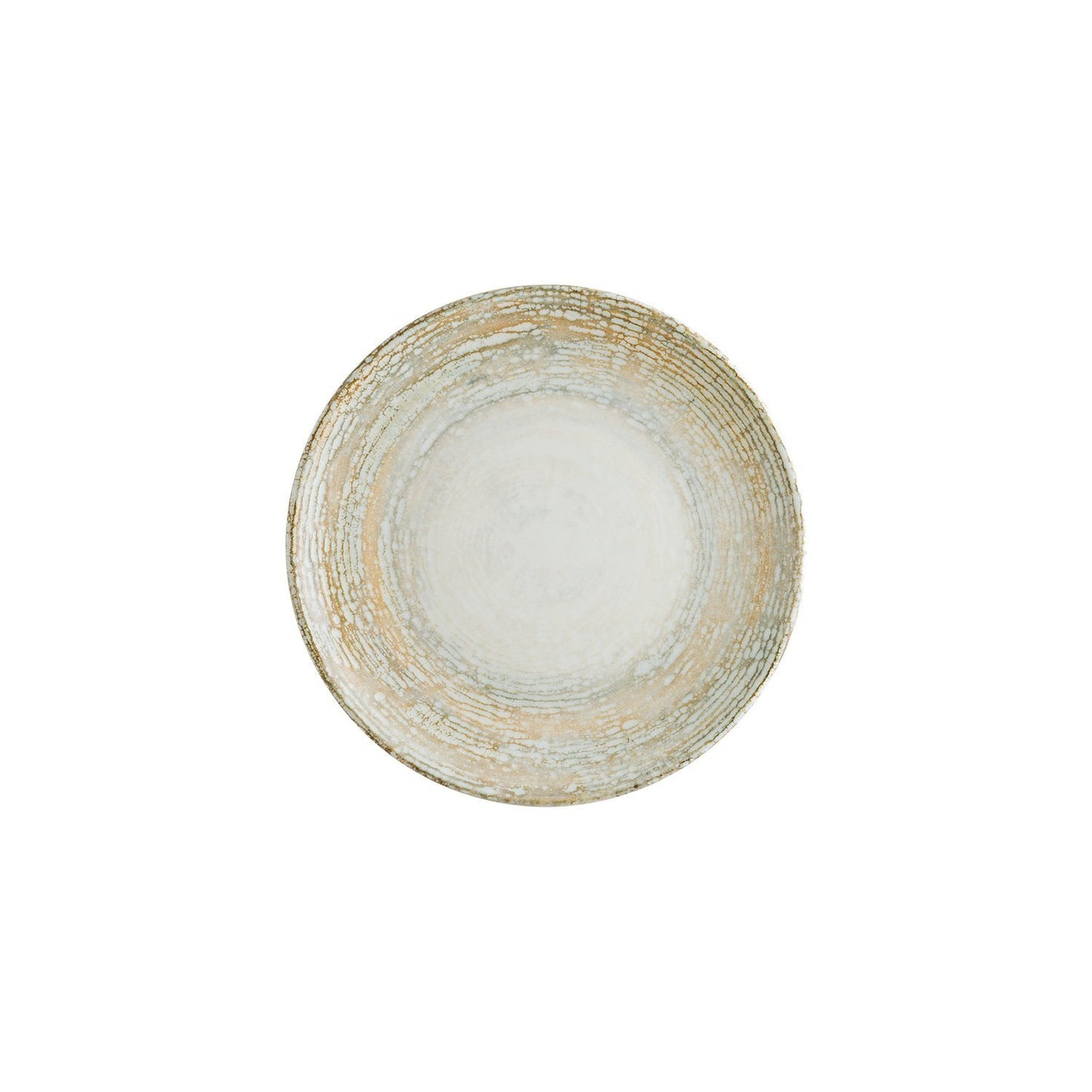Turgla Vitrified Patera dia.10" Round Decorated Vitrified Plate - Case Pack: 12