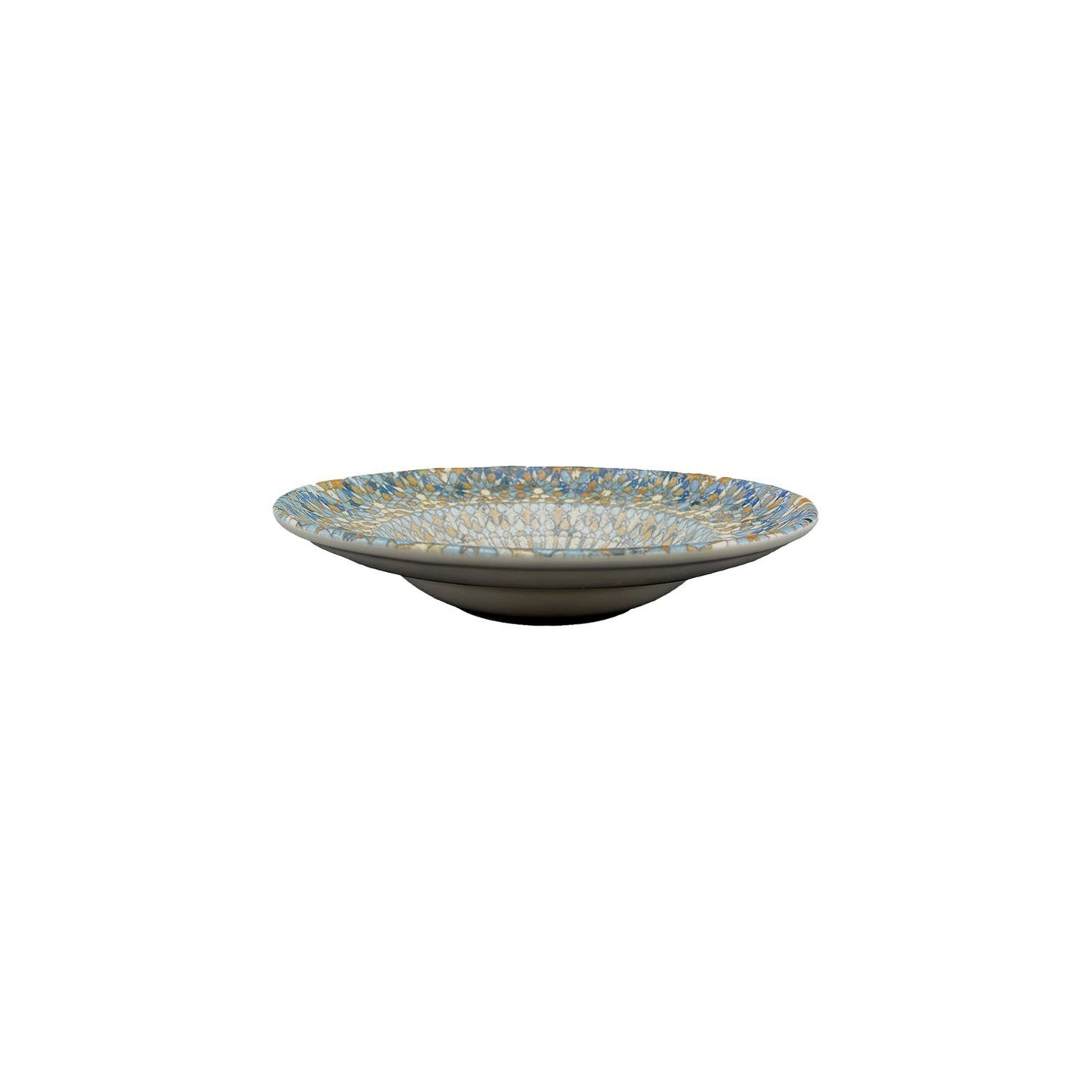 Luca Mosaic Matte dia.10.75" h:2.25" 16 oz. Round Decorated Vitrified Bowl