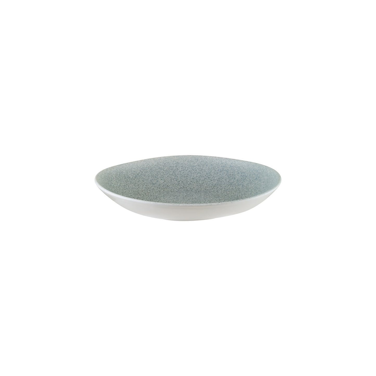 Turgla Vitrified Luca Ocean Matte 10.25" x 9.5" x h:2.5" 36 oz. Organic Blue Vitrified Bowl - Case Pack: 6