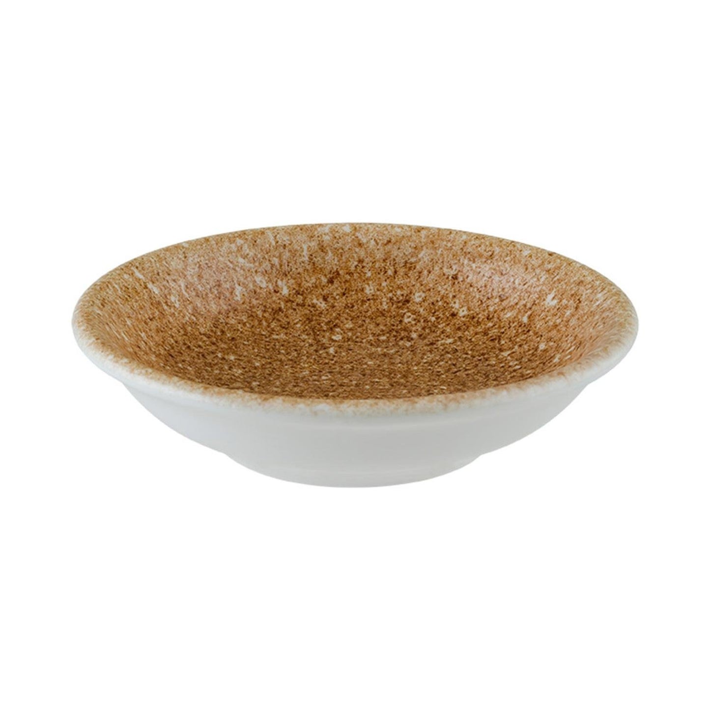 Luca Salmon Matte dia.6.25" h:2" 13 oz. Round Brown Vitrified Bowl