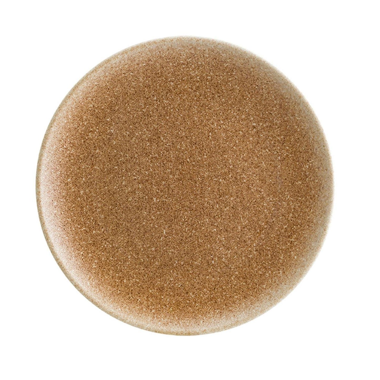 Luca Salmon Matte dia.8.25" Round Brown Vitrified Plate