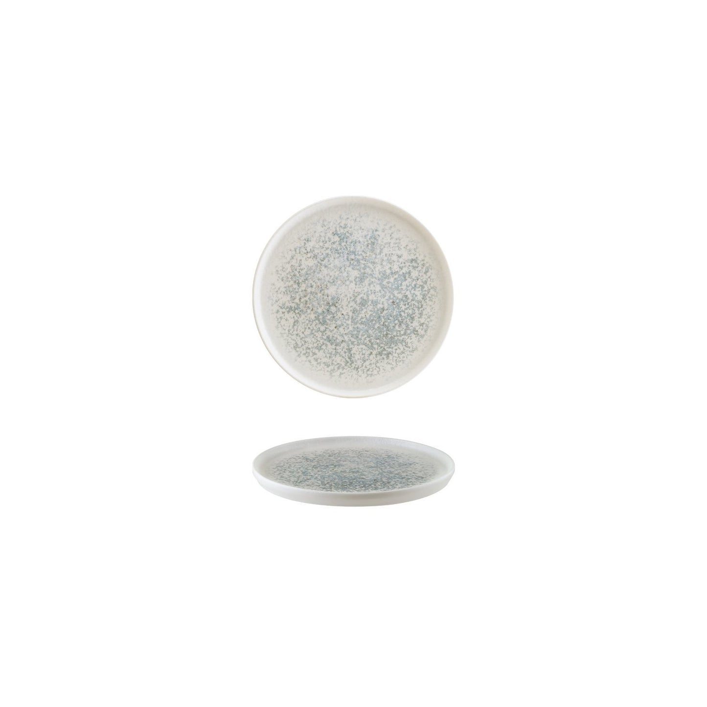 Turgla Vitrified Luna Ocean dia.6.25" Round Decorated Vitrified Plate - Case Pack: 12