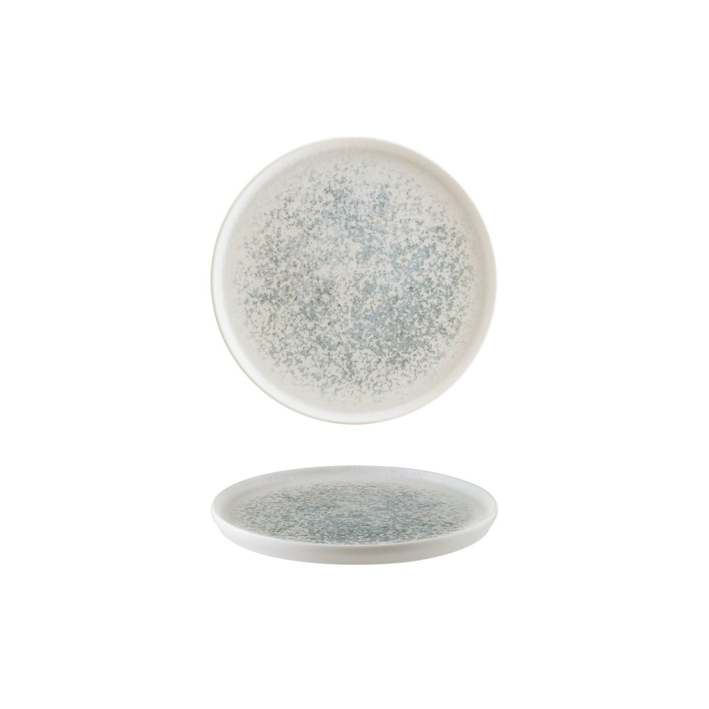 Turgla Vitrified Luna Ocean dia.8.75" Round Decorated Vitrified Plate - Case Pack: 6