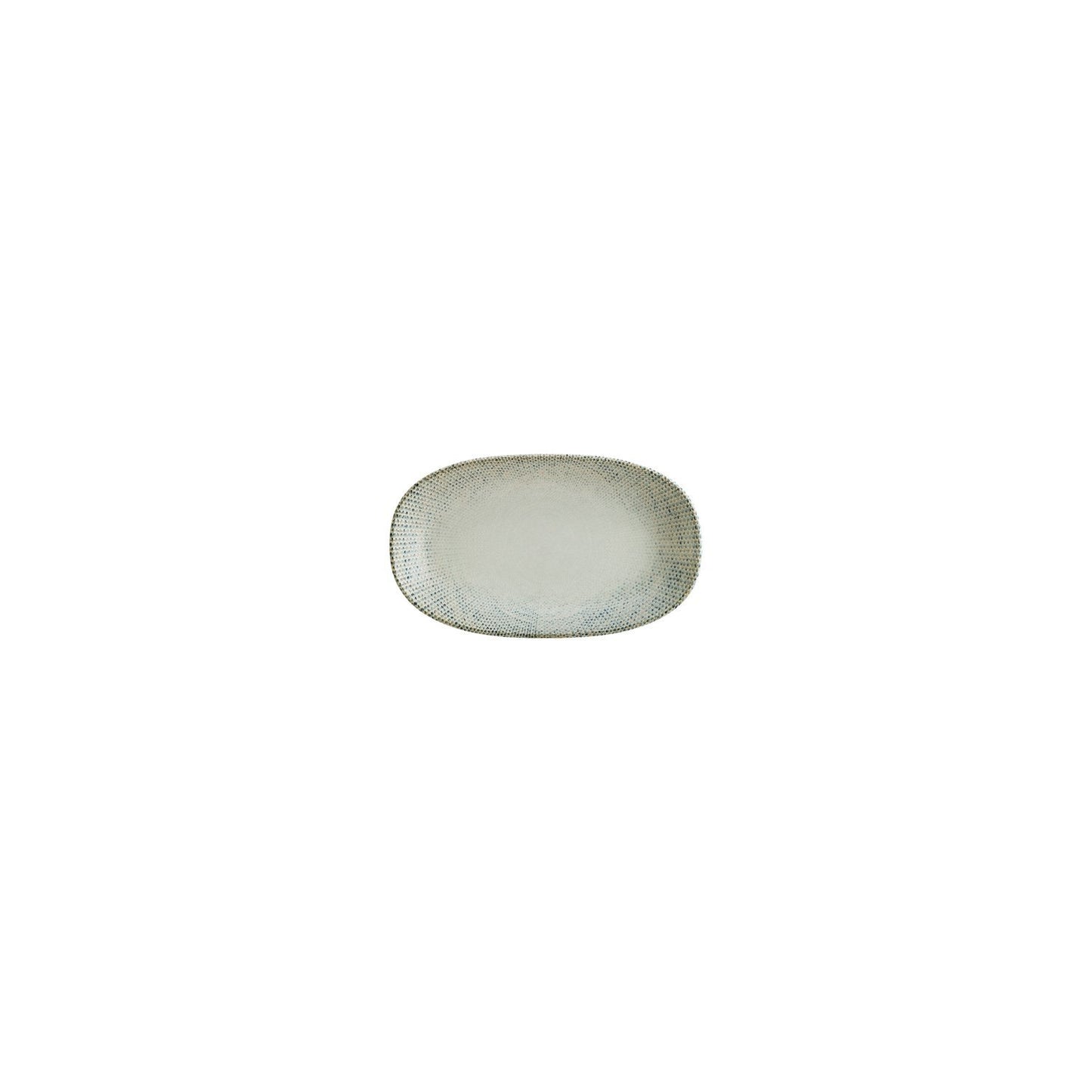 Turgla Vitrified Sway 6" x 3.5" x h:0.75" Oval Decorated Vitrified Platter - Case Pack: 12