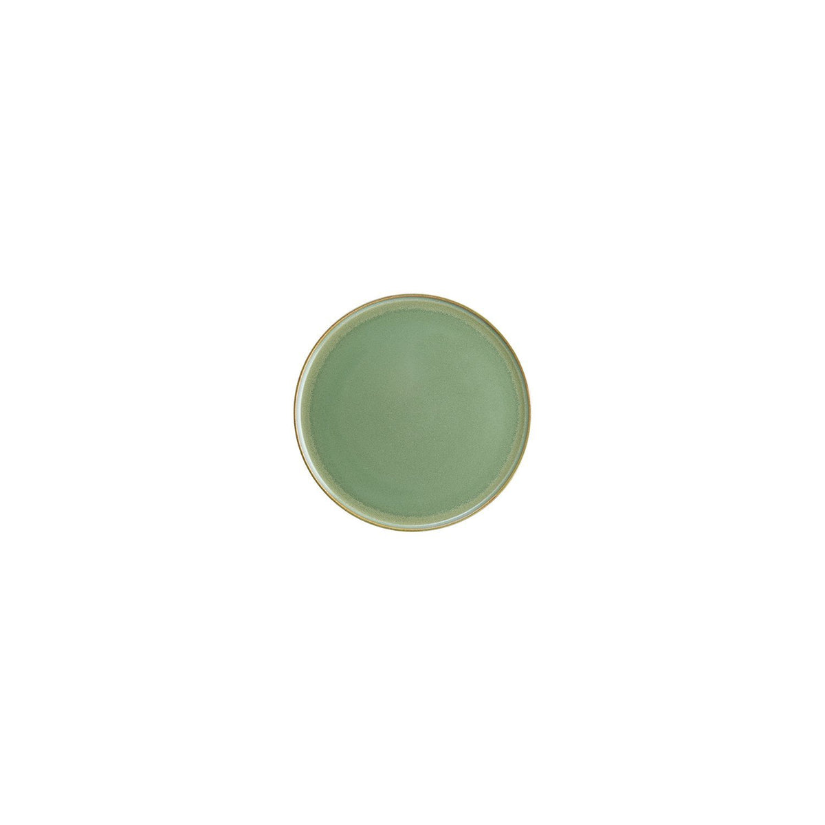 Sage dia.6.25" Round Green Vitrified Plate