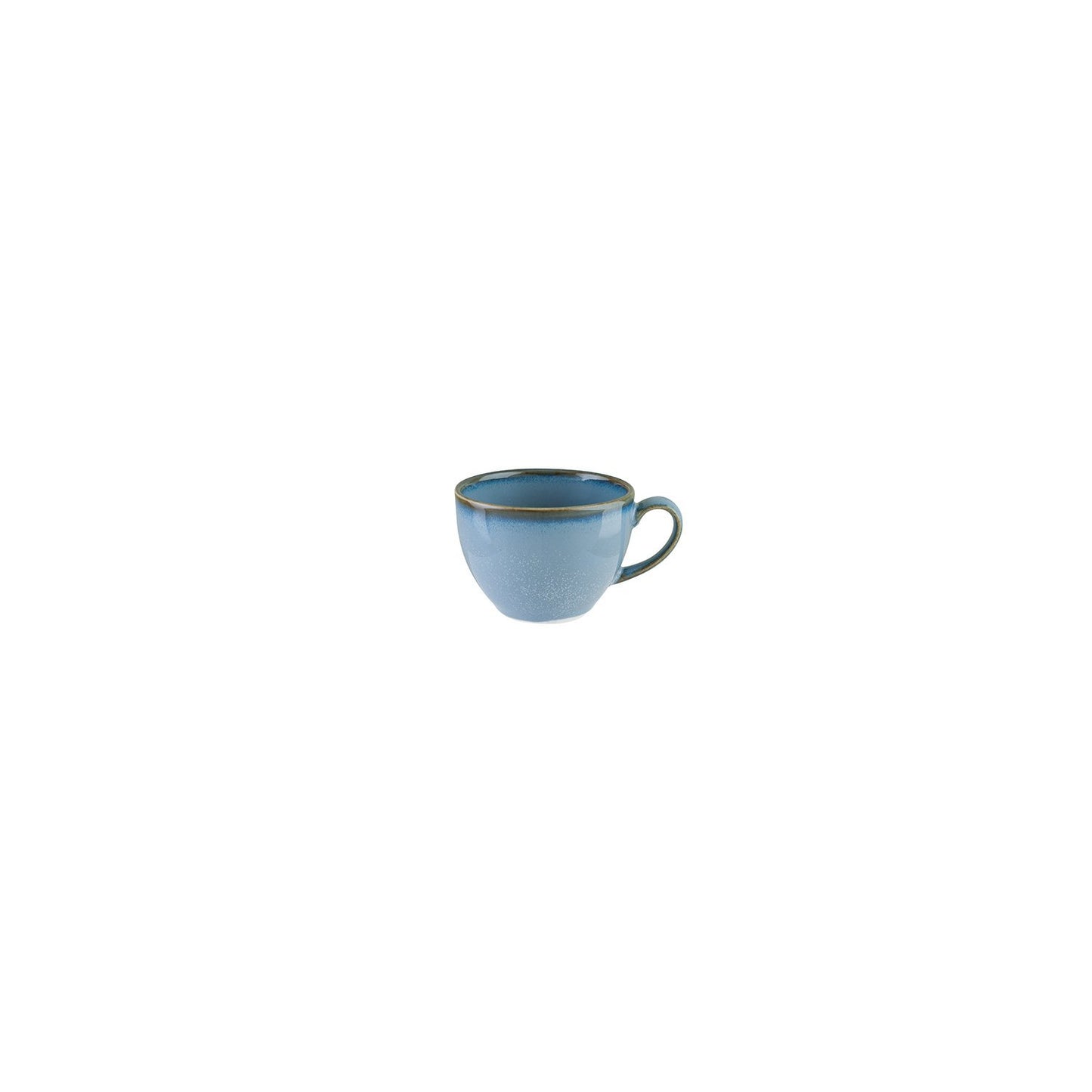 Sky dia.3.5" h:2.75" 7 oz. Round Blue Vitrified Cup