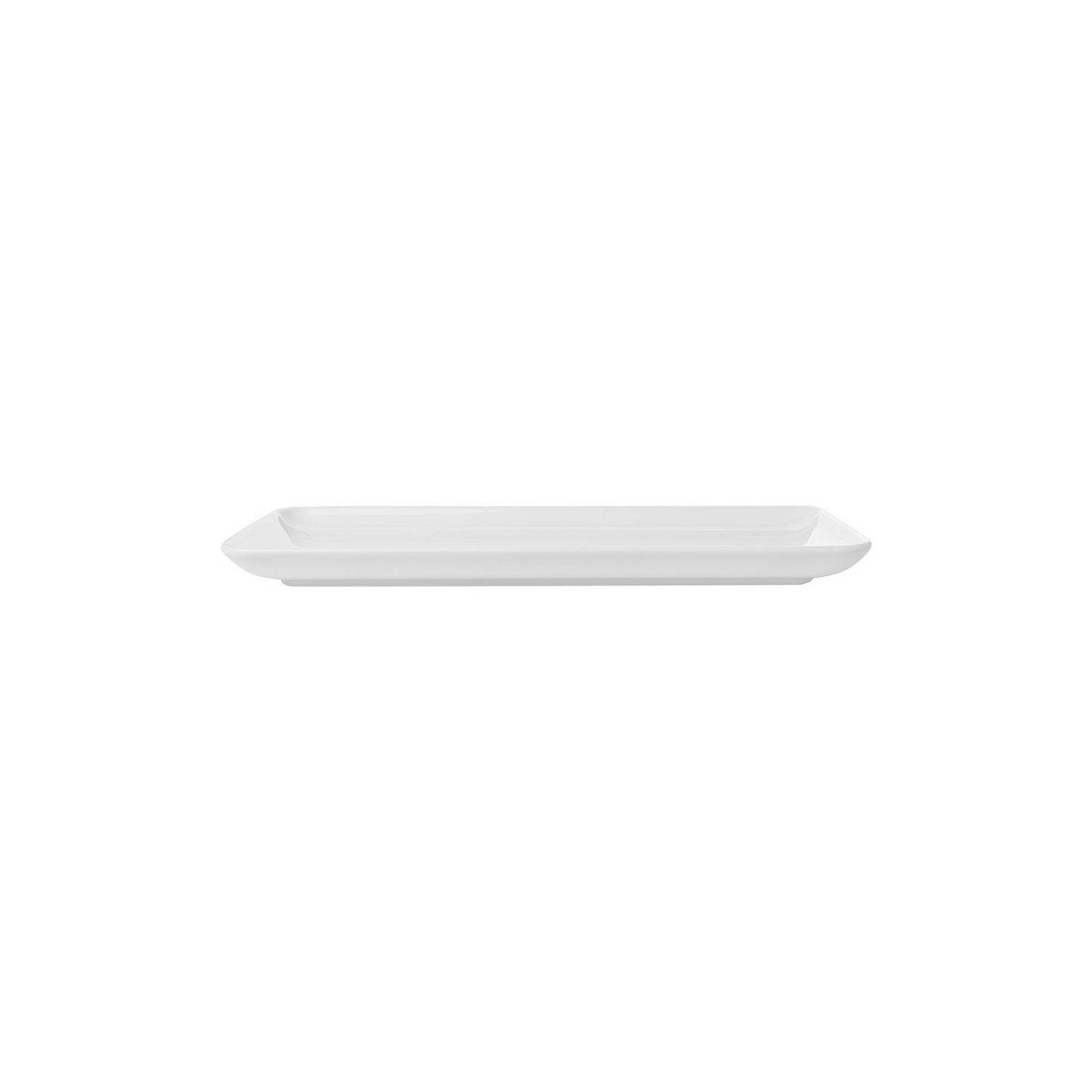 Santa Monica 12.25" x 6.25" x h:1" Rectangular White Porcelain Platter