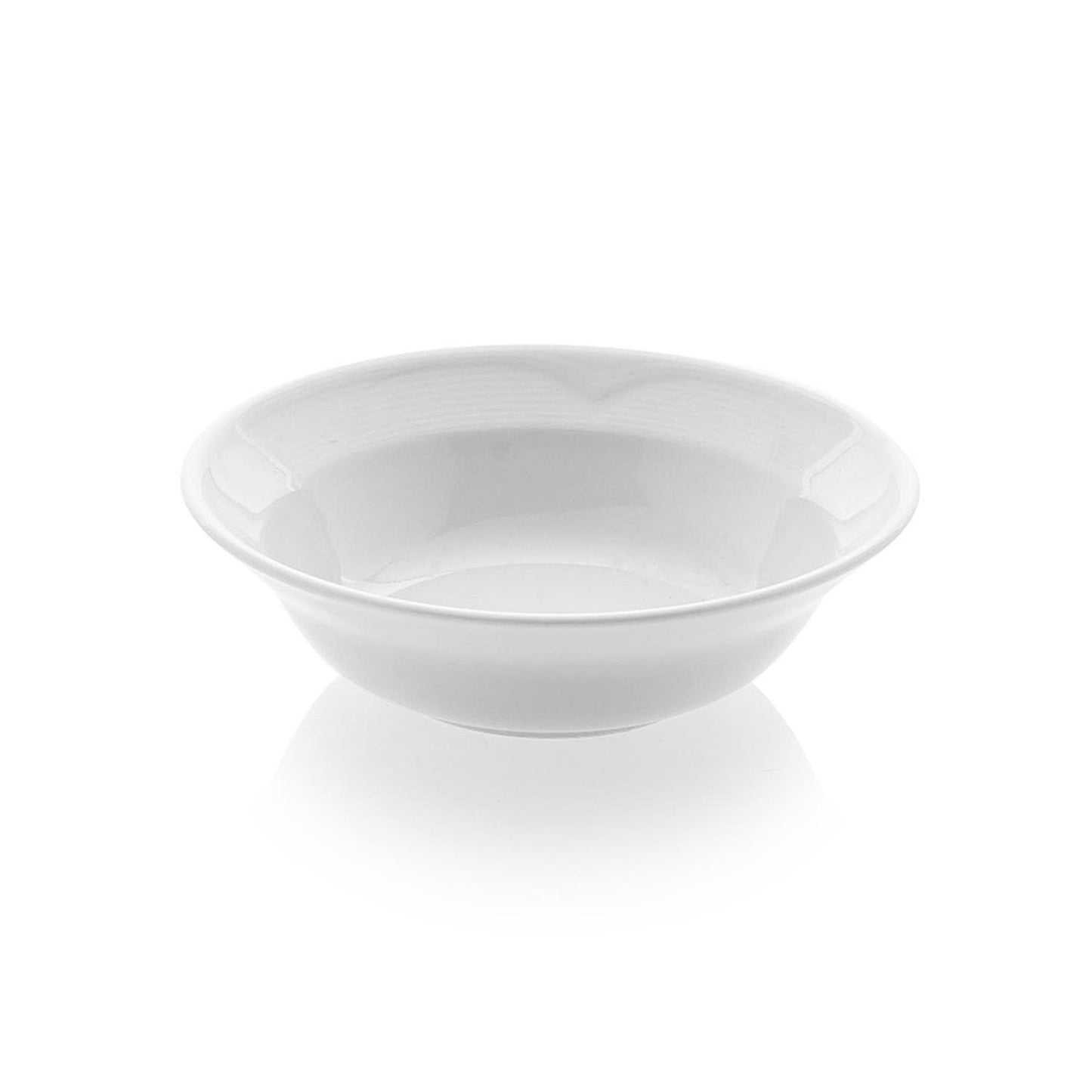 Saturn dia.6" h:1.5" 12 oz. Round White Porcelain Bowl