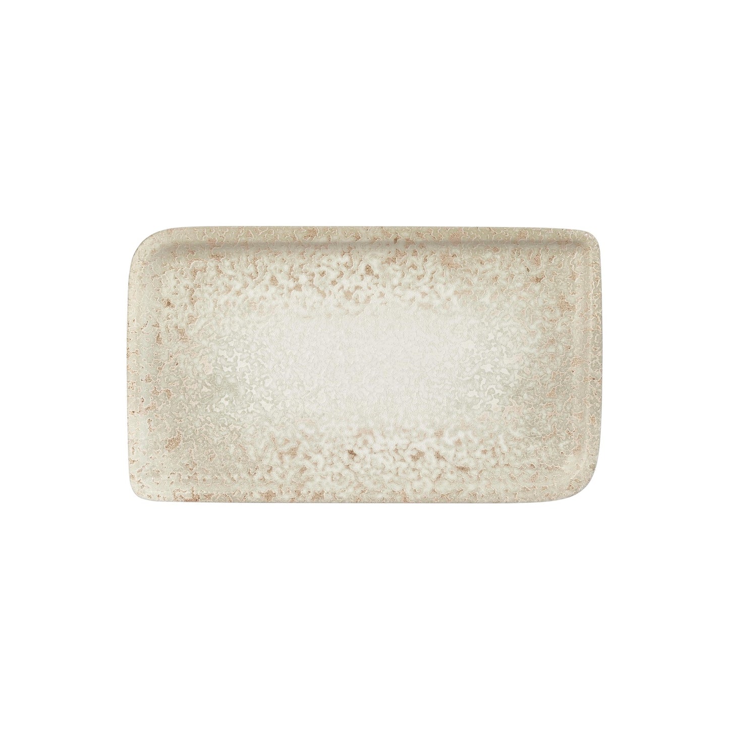 Natura 13.75" x 6.25" x h:0" Rectangular Brown Vitrified Platter