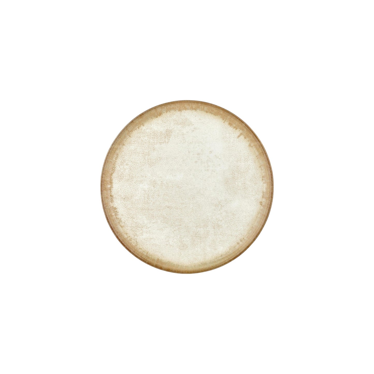 Smooth Ambience Yellow dia.9.75" Round Beige Vitrified Plate