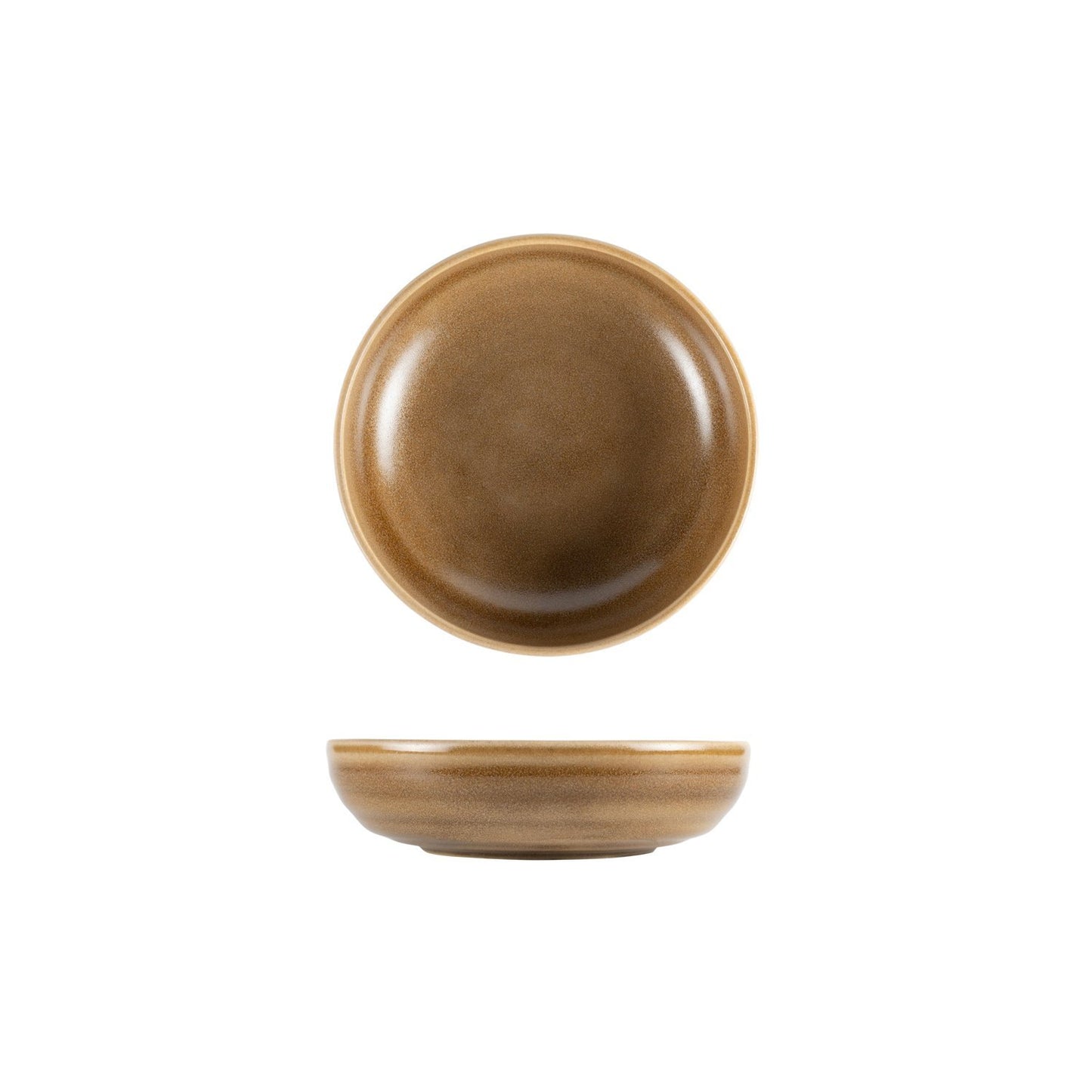 Turgla Vitrified Terra Pott dia.7.25" h:1.75" 22 oz. Round Brown Vitrified Bowl - Case Pack: 12