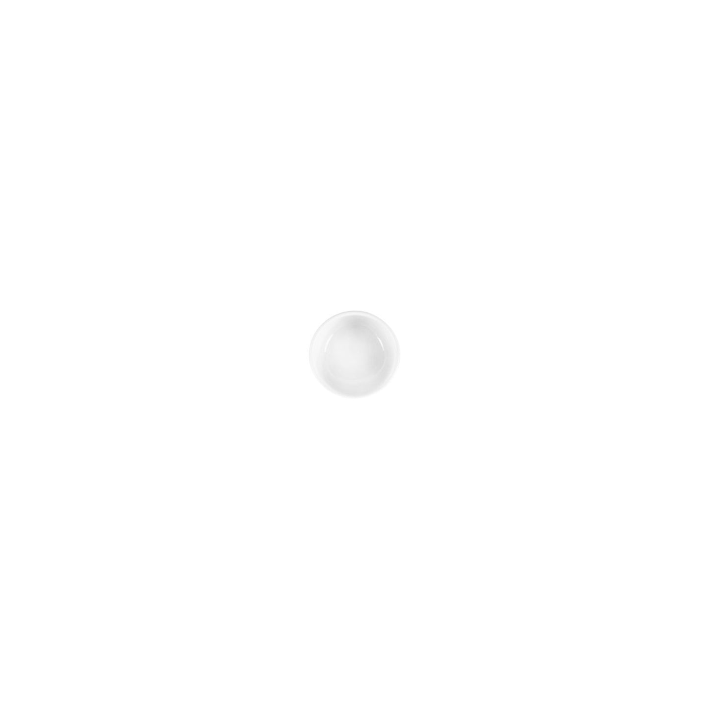 X-tanbul dia.2.25" h:1" 1 oz. Round White Porcelain Bowl