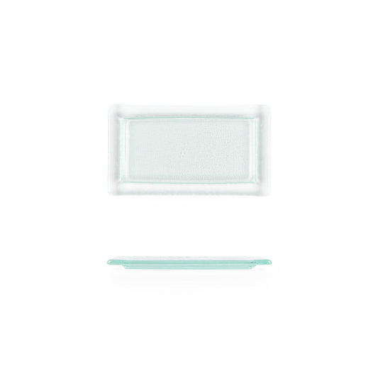 Glass Dinnerware 13" x 8" x h:0.5" Rectangular Clear Glass Platter - Case Pack: 6