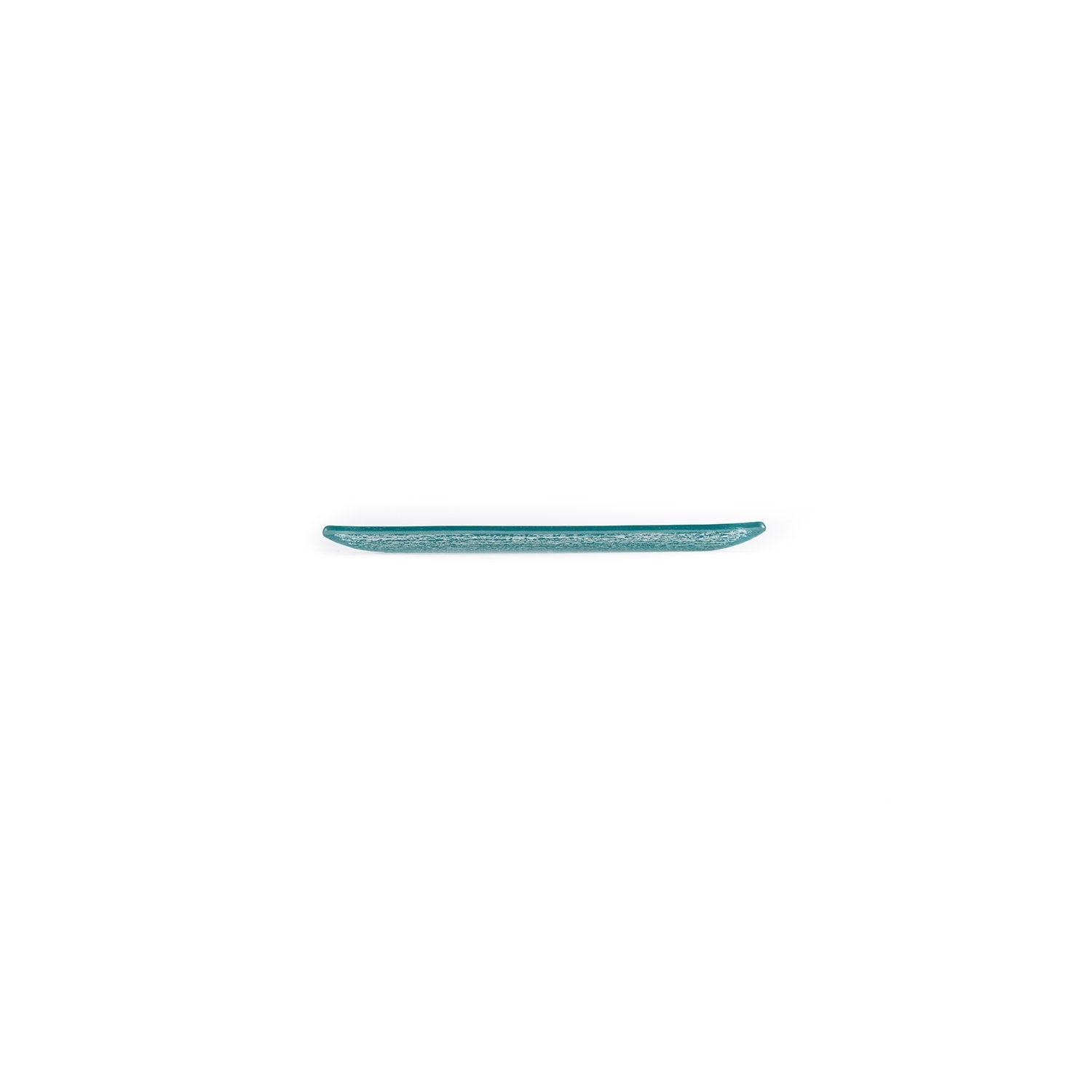 Turgla Fusion Glass 8.5" x 5.75" Rectangular Blue Glass Plate