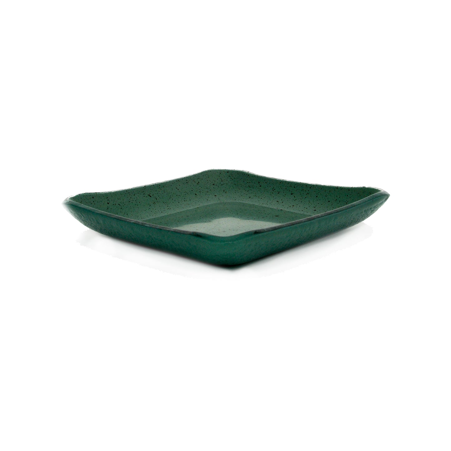Turgla Fusion Glass 5.75" x 5.75" Square Agave Glass Plate
