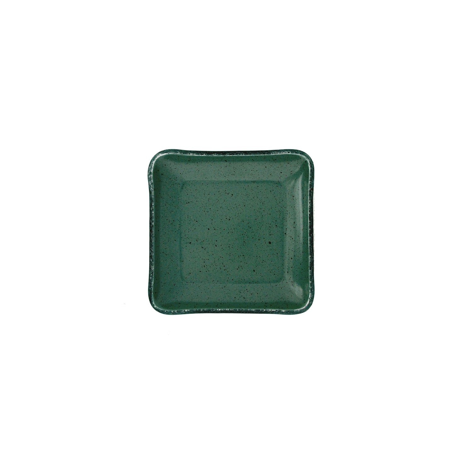 Turgla Fusion Glass 5.75" x 5.75" Square Agave Glass Plate