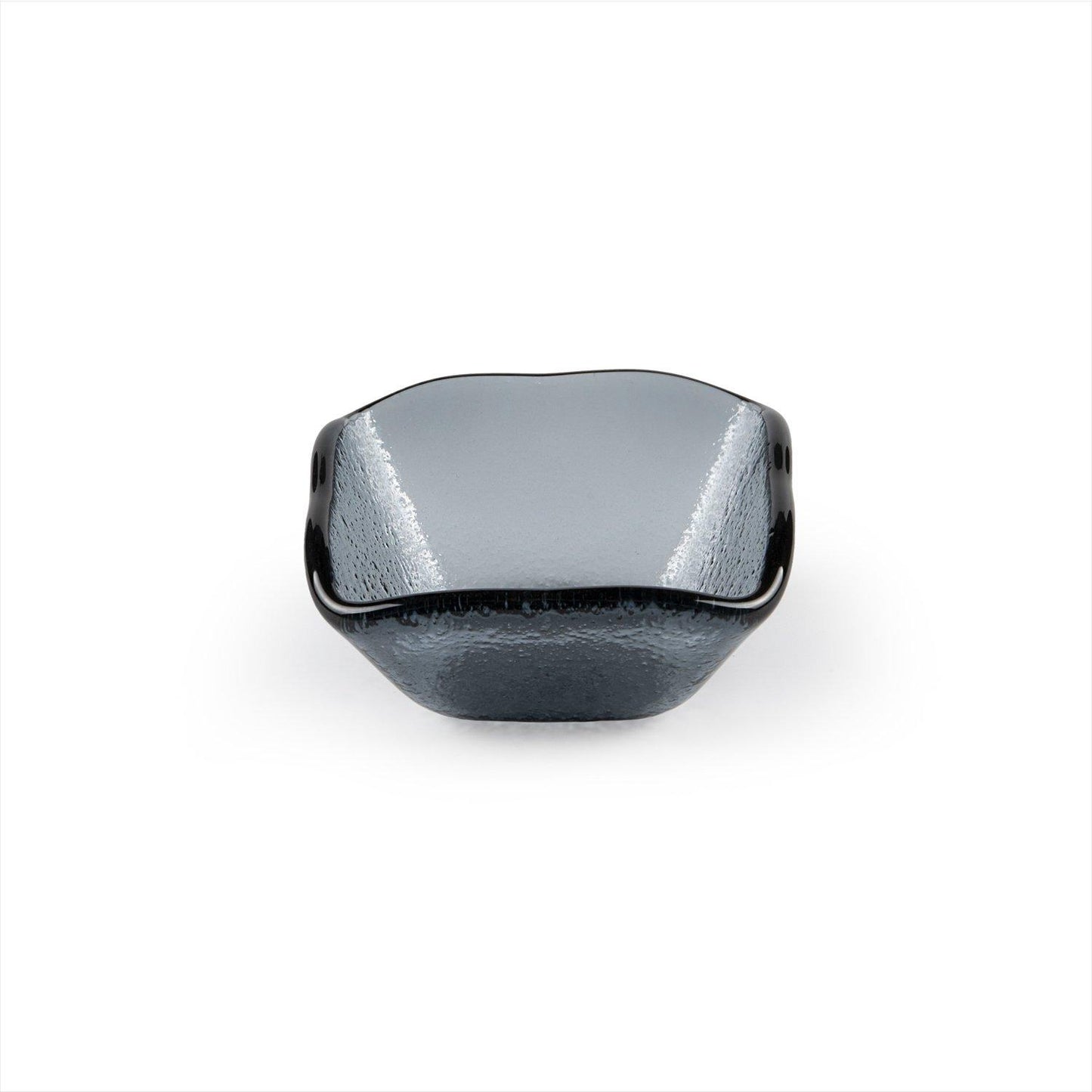 Glass Dinnerware 2.25" x 2.25" x h:1.5" 2 oz. Square Charcoal Glass Ramekin - Case Pack: 24