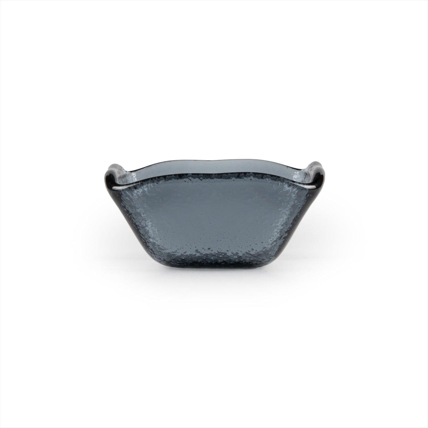 Glass Dinnerware 2.25" x 2.25" x h:1.5" 2 oz. Square Charcoal Glass Ramekin - Case Pack: 24