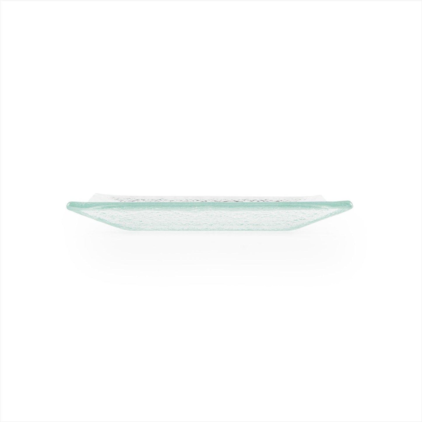 Glass Dinnerware 6.25" x 6" Square Clear Glass Plate - Case Pack: 12