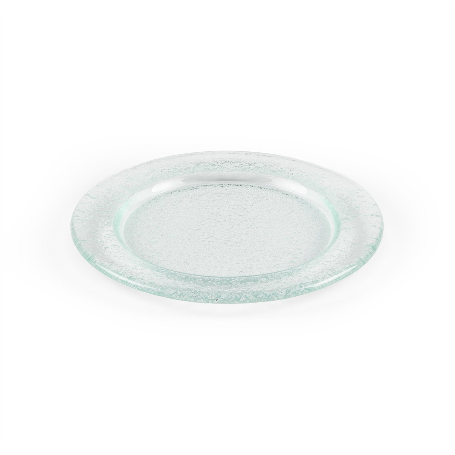 Turgla Fusion Glass dia.7.75" Round Clear Glass Plate