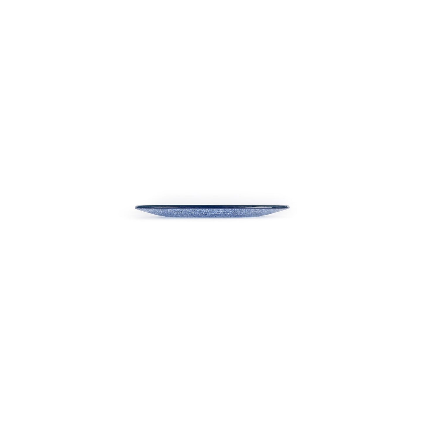 Turgla Fusion Glass dia.7.75" Round Blue Glass Plate