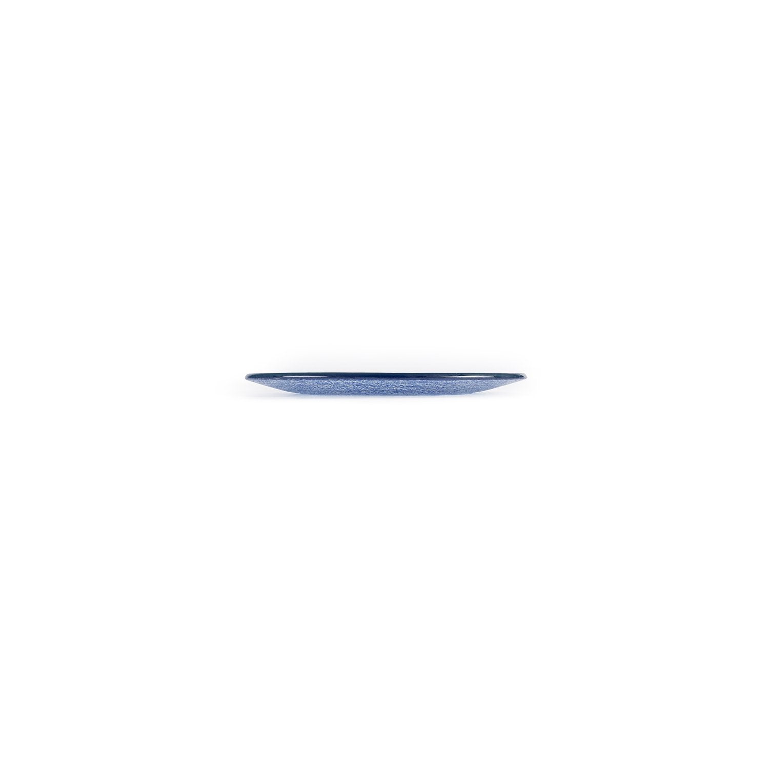 Turgla Fusion Glass dia.7.75" Round Blue Glass Plate