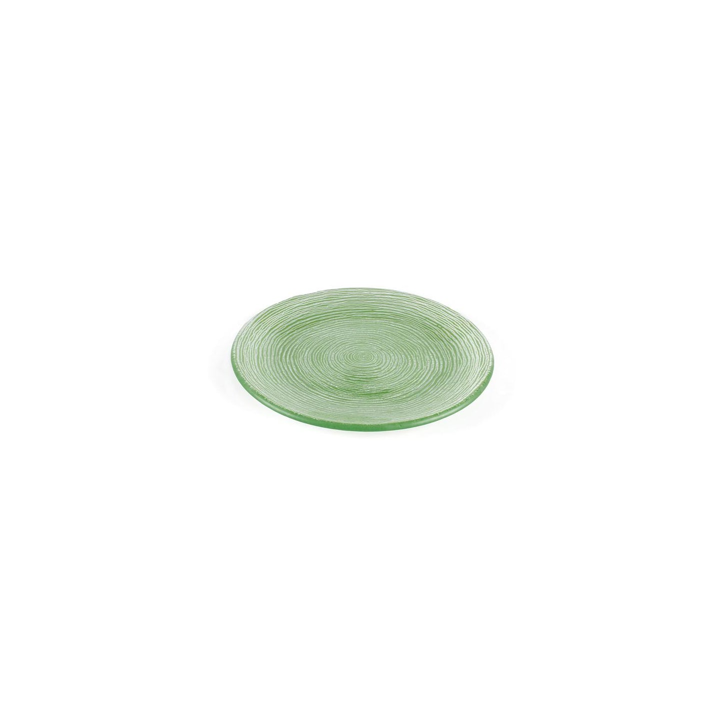 Glass Dinnerware dia.7.75" Round Green Glass Plate - Case Pack: 12